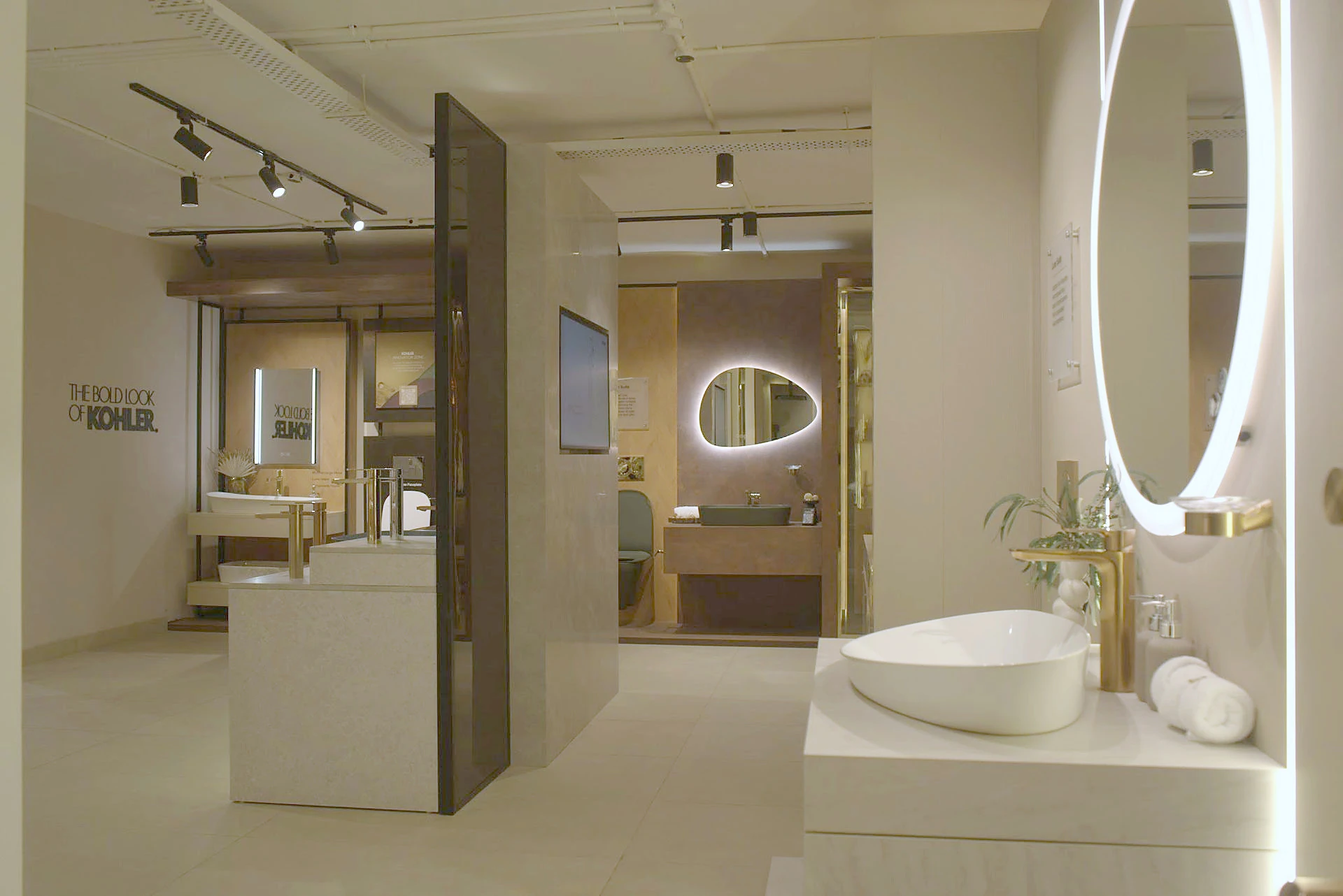Bath and finishing details in place